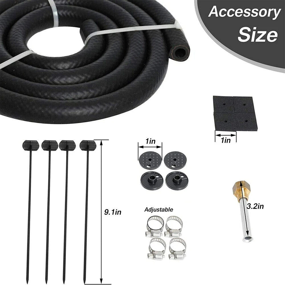 8 Rows Universal Aluminum Remote Transmission Oil Cooler Radiator Kit