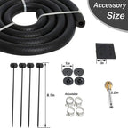 8 Rows Universal Aluminum Remote Transmission Oil Cooler Radiator Kit