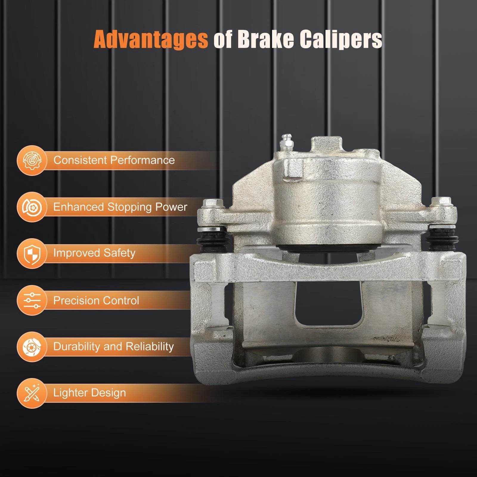 Front Pair Brake Calipers for Buick Rendezvous (2002-2007)