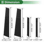 8 Pcs Door Pillar Window Trim for BMW X6 (2020–2024) Black