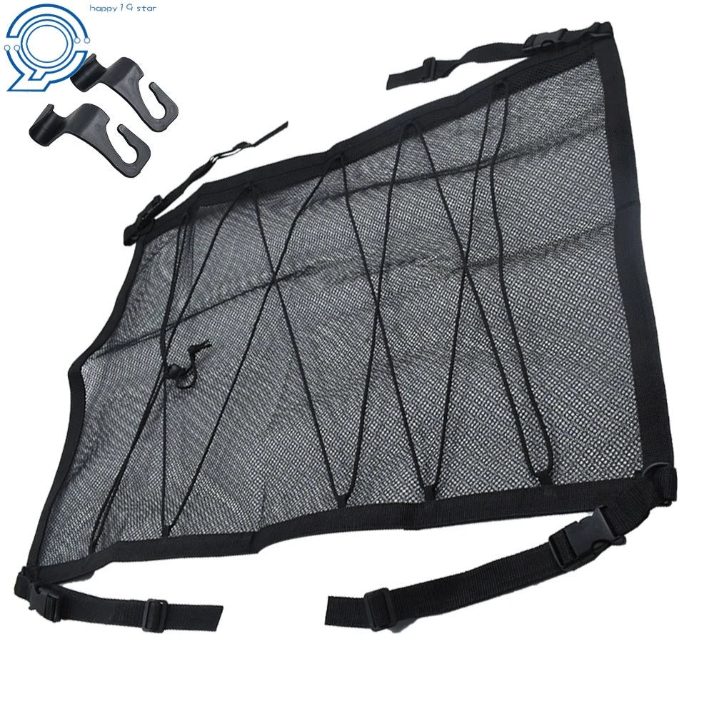 Double-Layer Interior Roof Storage Net for Vehicle (Fits Multiple Models)