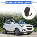 Car Gear Shift Knob Cover for Hyundai Tucson 2015-2018 (1 Pc, Black/Brown)
