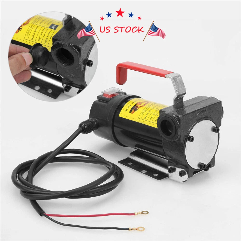Electric 12V Transfer Fuel Pump for Diesel Kerosene Oil (Commercial)
