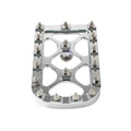 CNC Silver Brake Pedal Pad for Harley Softail Touring Electra Road Glide