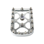 CNC Silver Brake Pedal Pad for Harley Softail Touring Electra Road Glide