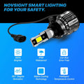 2X 9012 HIR2 LED Headlight Kit Bulb High/Low Beam White 6500K for