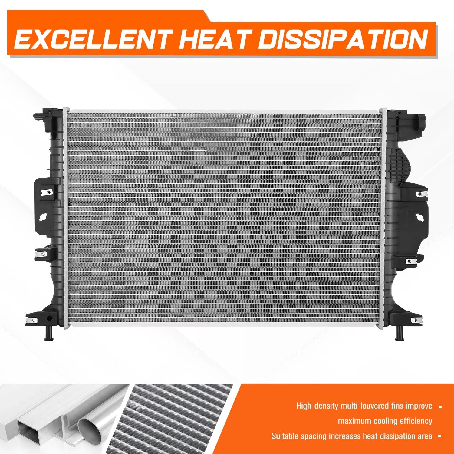 Aluminum Core Cooling Radiator for Lincoln MKZ (2013–2016) DPI-13484