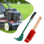 Brush Kit for Cleaning Lawnmower Blades and Garden Equipment