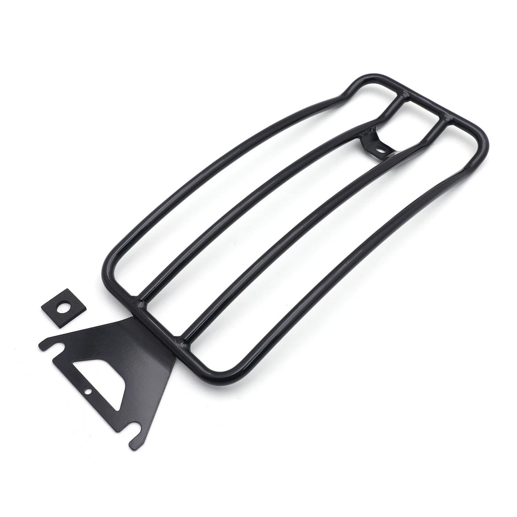 Black Steel Rear Fender Rack for Harley Touring FLH FLT (1997–2015)
