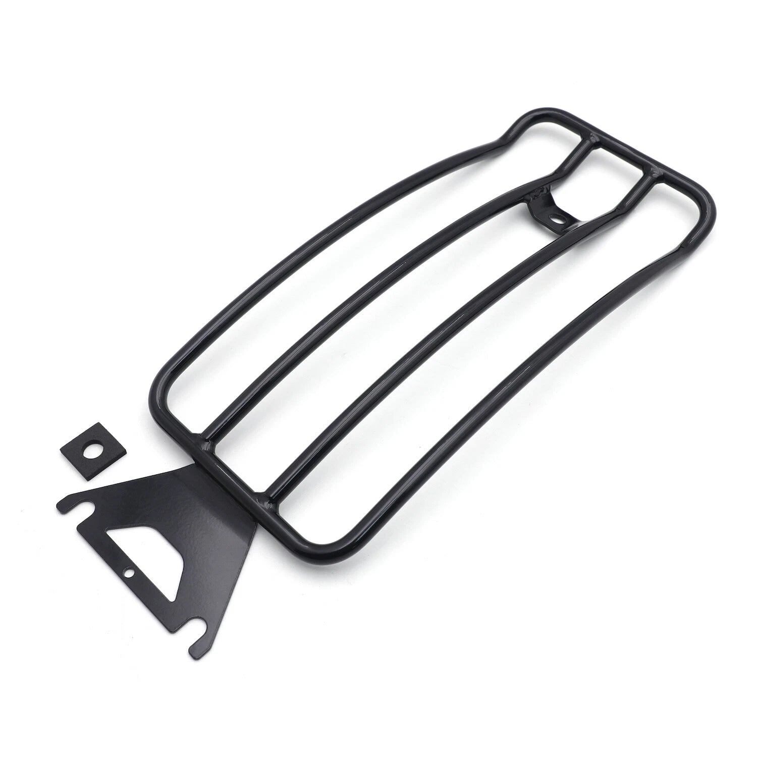 Black Steel Rear Fender Rack for Harley Touring FLH FLT (1997–2015)