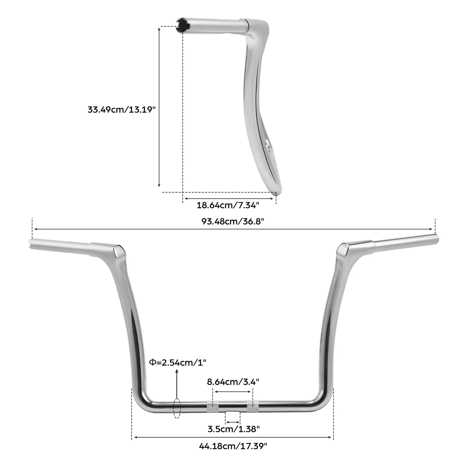 13" Rise Ape Hanger Handlebar for Harley Electra Street Road Glide (2014–2024)