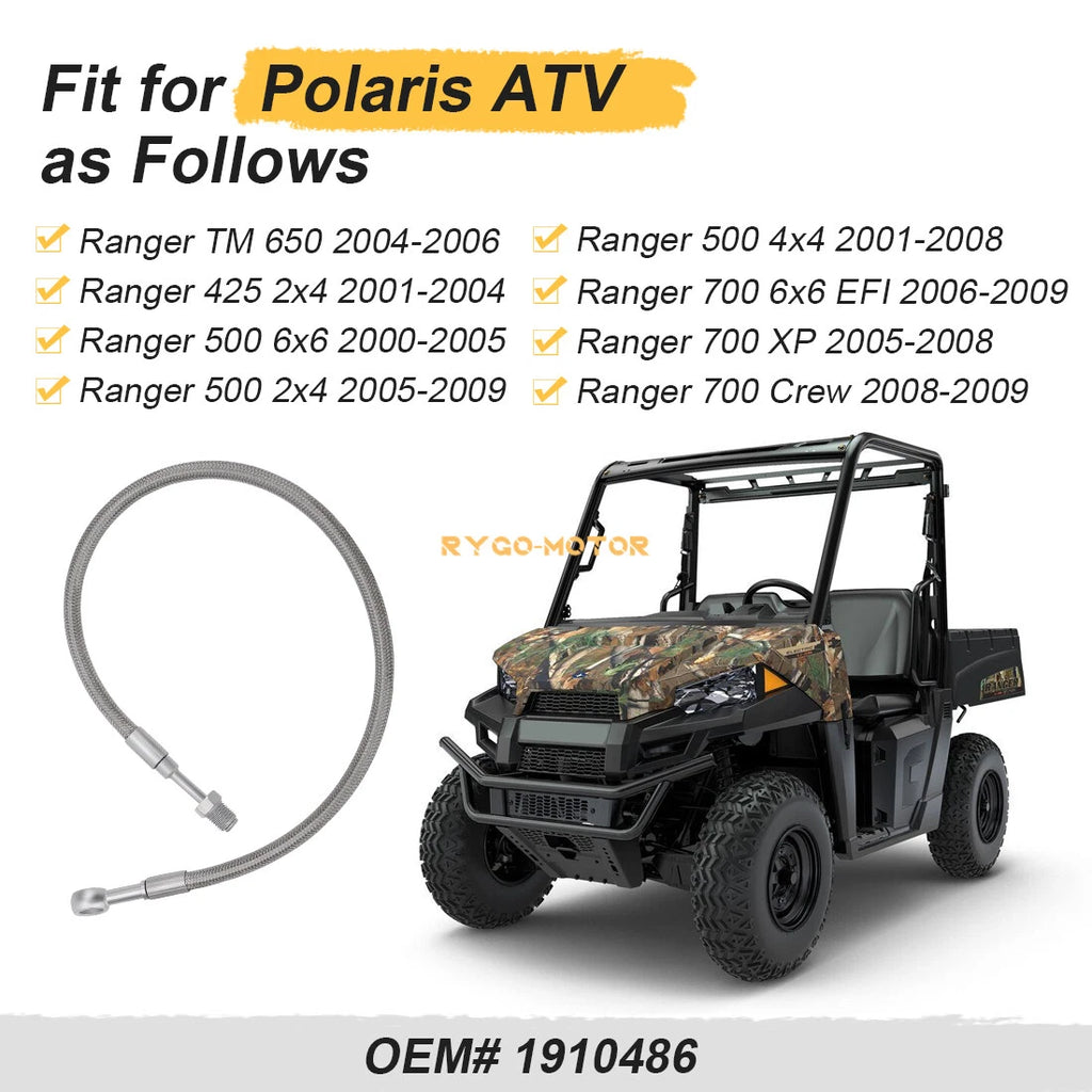 Front Brake Master Cylinder Hose for Polaris Ranger 425 500 700 (2000–2014) 1910486