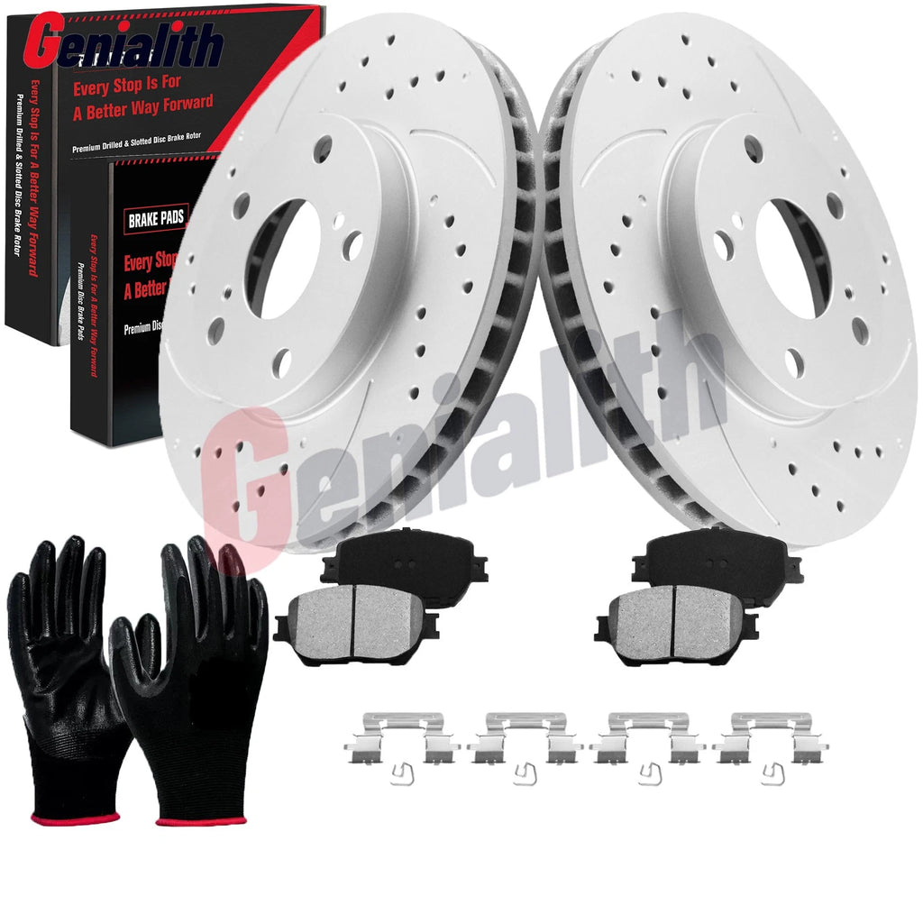 Front Disc Rotors & Ceramic Brake Pads Kit for Toyota Camry (2002–2006)