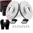 Front Disc Rotors & Ceramic Brake Pads Kit for Toyota Camry (2002–2006)