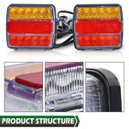 Magnetic LED Towing & Trailer Tail Lights Kit for Trucks, Trailers, RVs, SUVs