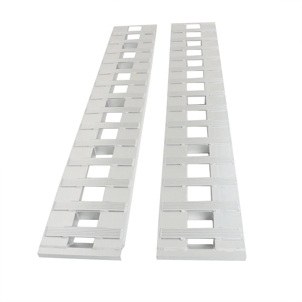 Set of 2 Aluminum Ramps for Car Trailer Truck (84"x14", 6000 lbs)