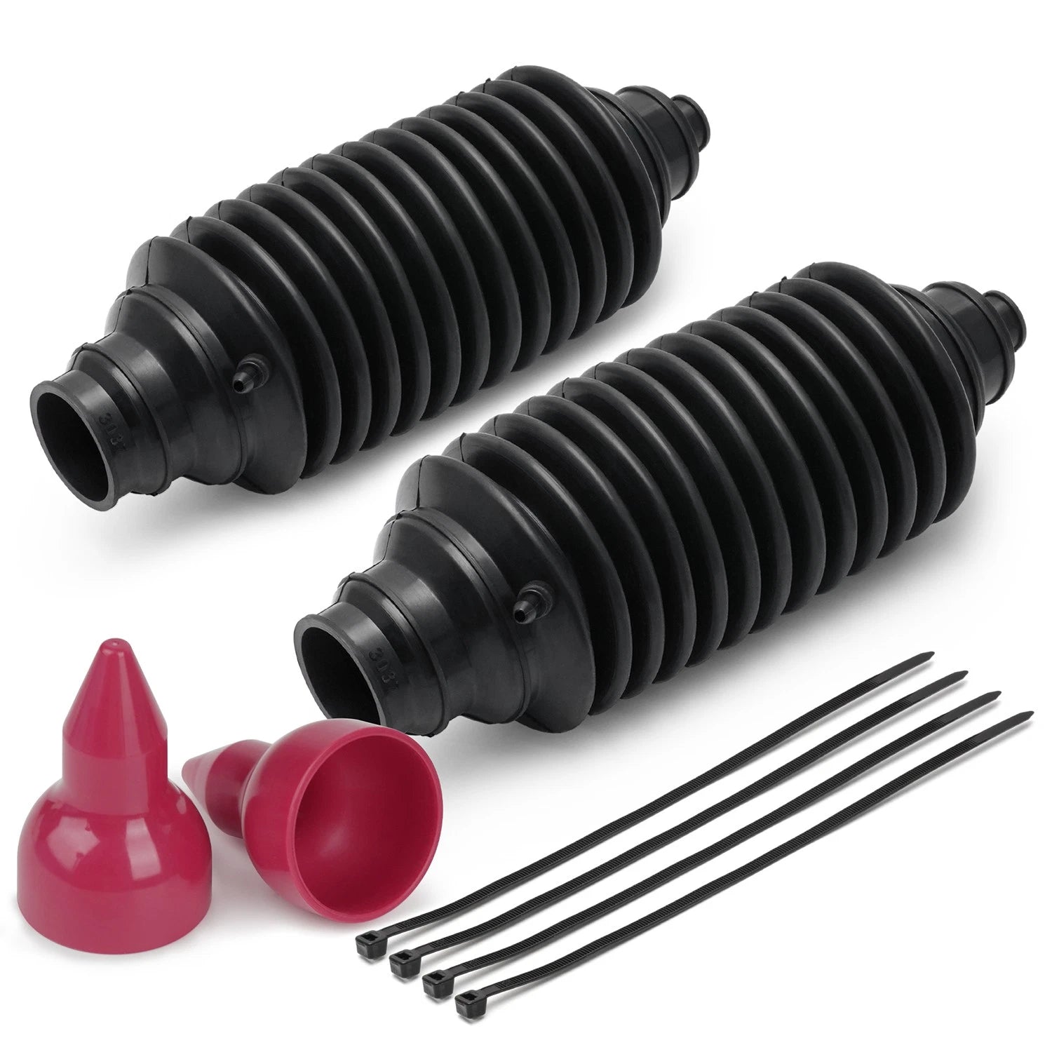 2X Steering Rack Boot Set for Universal Rack and Pinion (Inner Tie Rod)