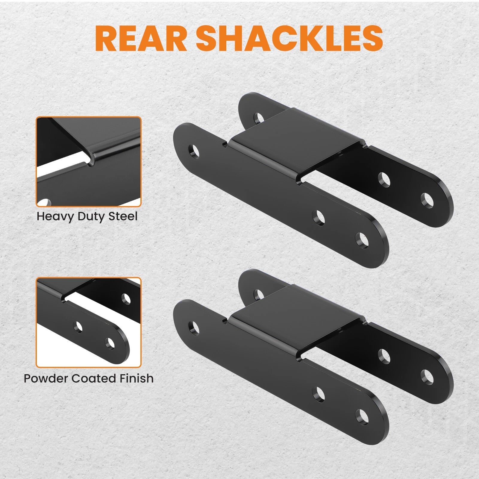 2" & 3" Rear Shackles Leveling Lift Kit for Chevy S10 GMC Sonoma (1982–2005)