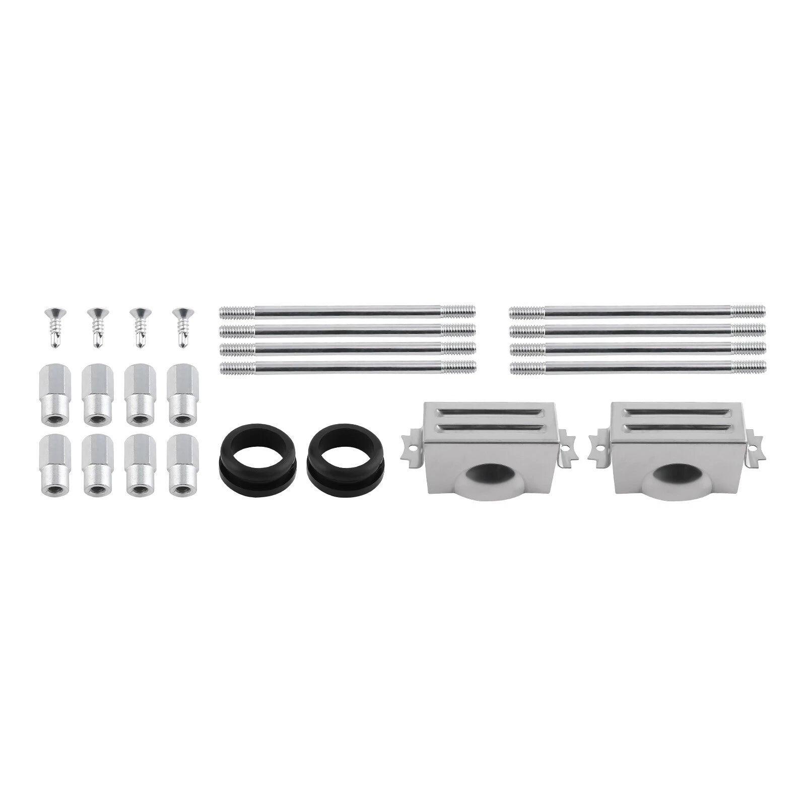 Tall Finned Aluminum Valve Covers for Chevy SBC 350 Center Bolt (1987–1997)