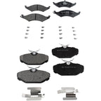 Set of 4 Semi-Metallic Brake Pads for Ford Taurus (1993)