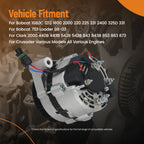 12V Alternator for Bobcat 453F 553 553F (1995–2001) Kubota Engine IR/EF 6632211