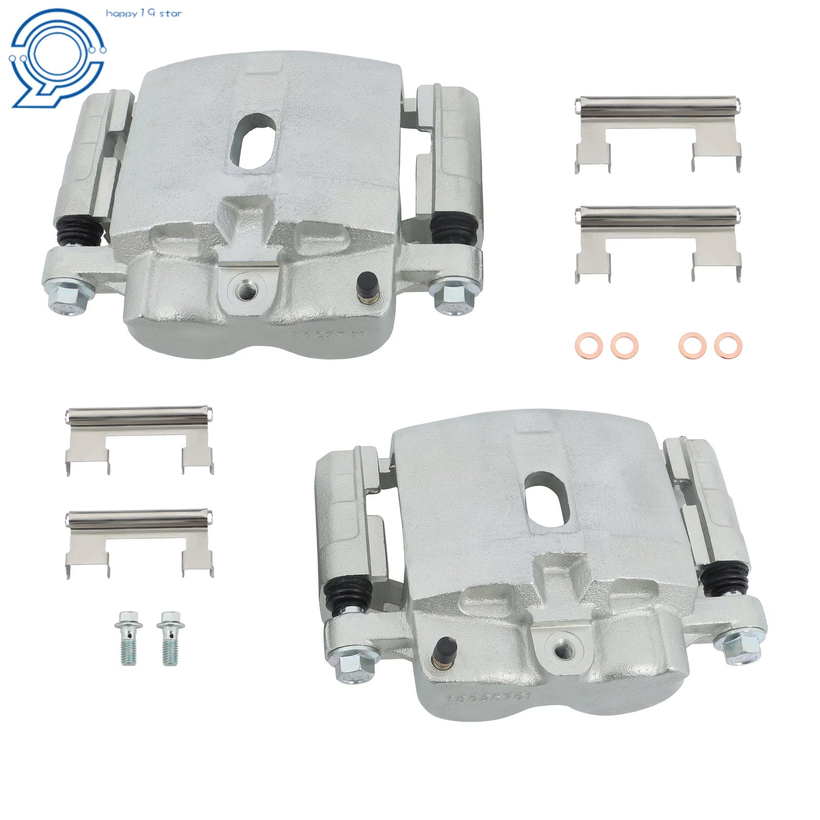Front Pair (2) Brake Calipers for Chevy Silverado 1500 (2007-2013)