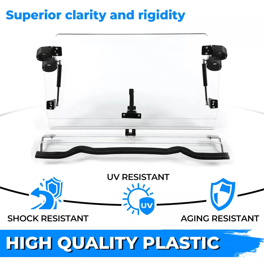 Fold Down Windshield for Polaris RZR 900/XP 1000/S 900 (2014–2018)