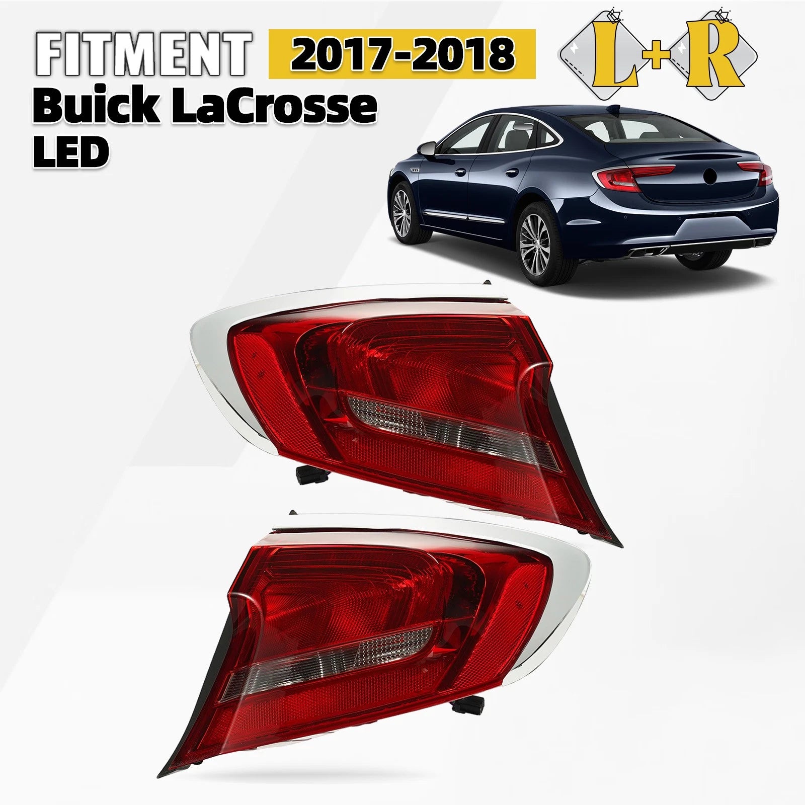 LED Tail Light Pair for Buick LaCrosse (2017–2019)
