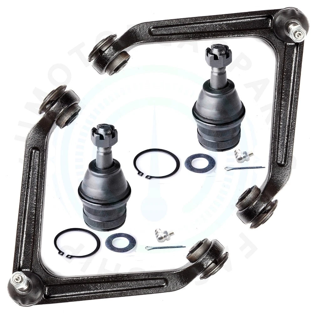 Set of 4 Front Upper Control Arms & Lower Ball Joints for Dodge Durango (2004–2009)