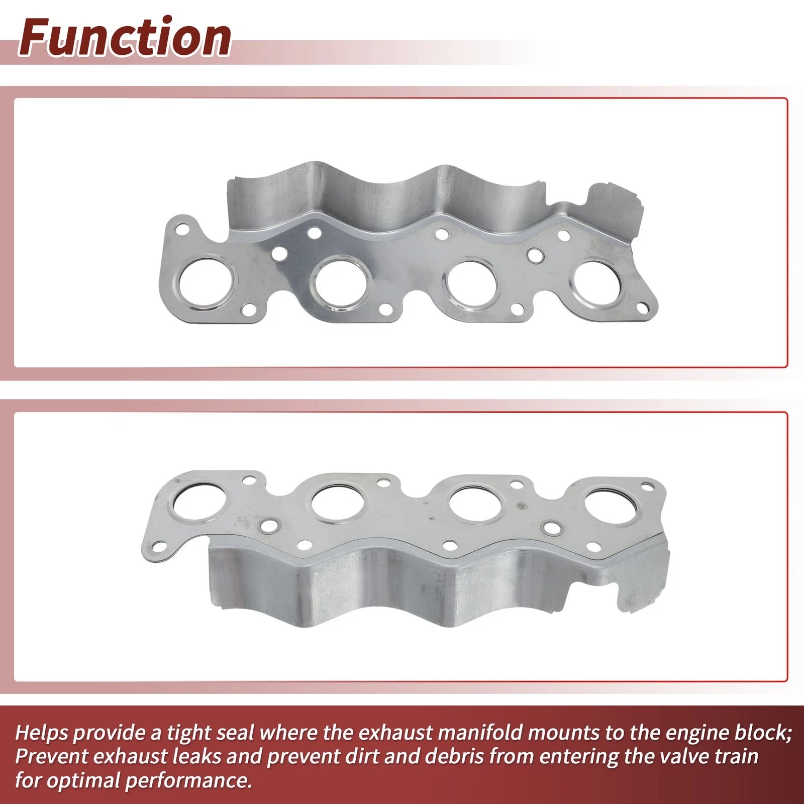 Exhaust Manifold Header Gasket for Mitsubishi Galant (1984–1992) MD302867