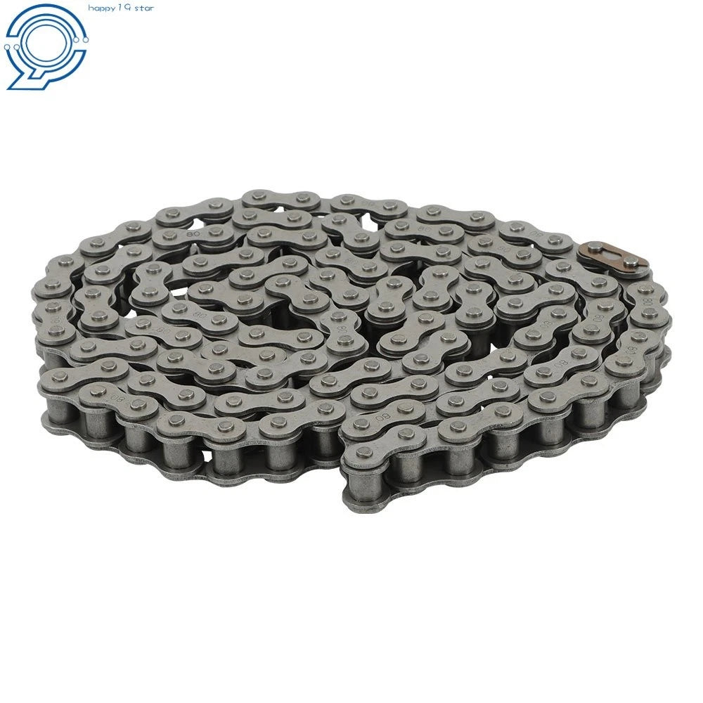 10 ft Roller Chain for - Carbon Steel, 1 Connector