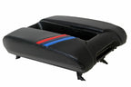Leather Center Console Armrest Cover for BMW E39 (1997–2003) Black M Stripes