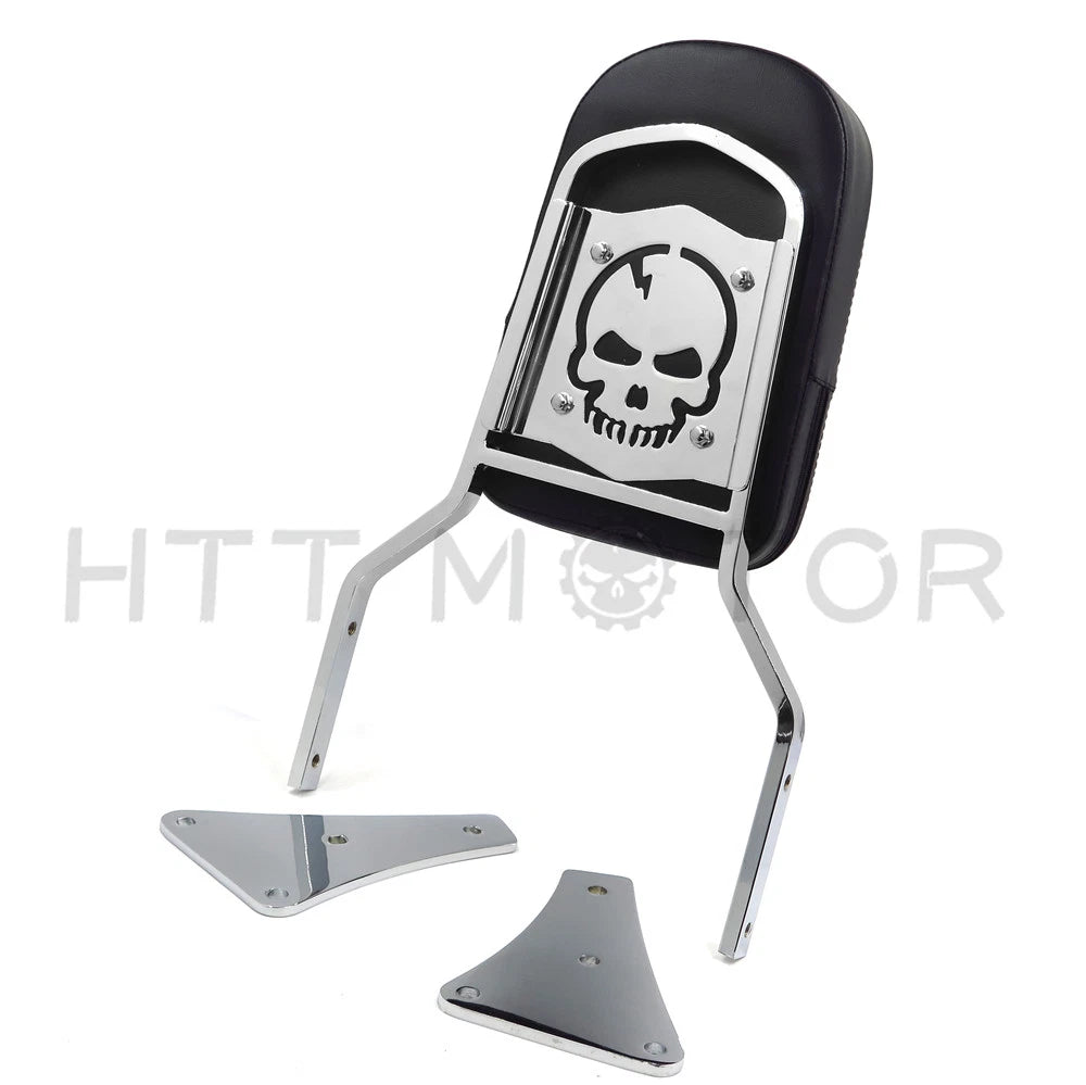 Skull Backrest Sissy Bar for Kawasaki Vulcan 1500 Classic (1986–2013)