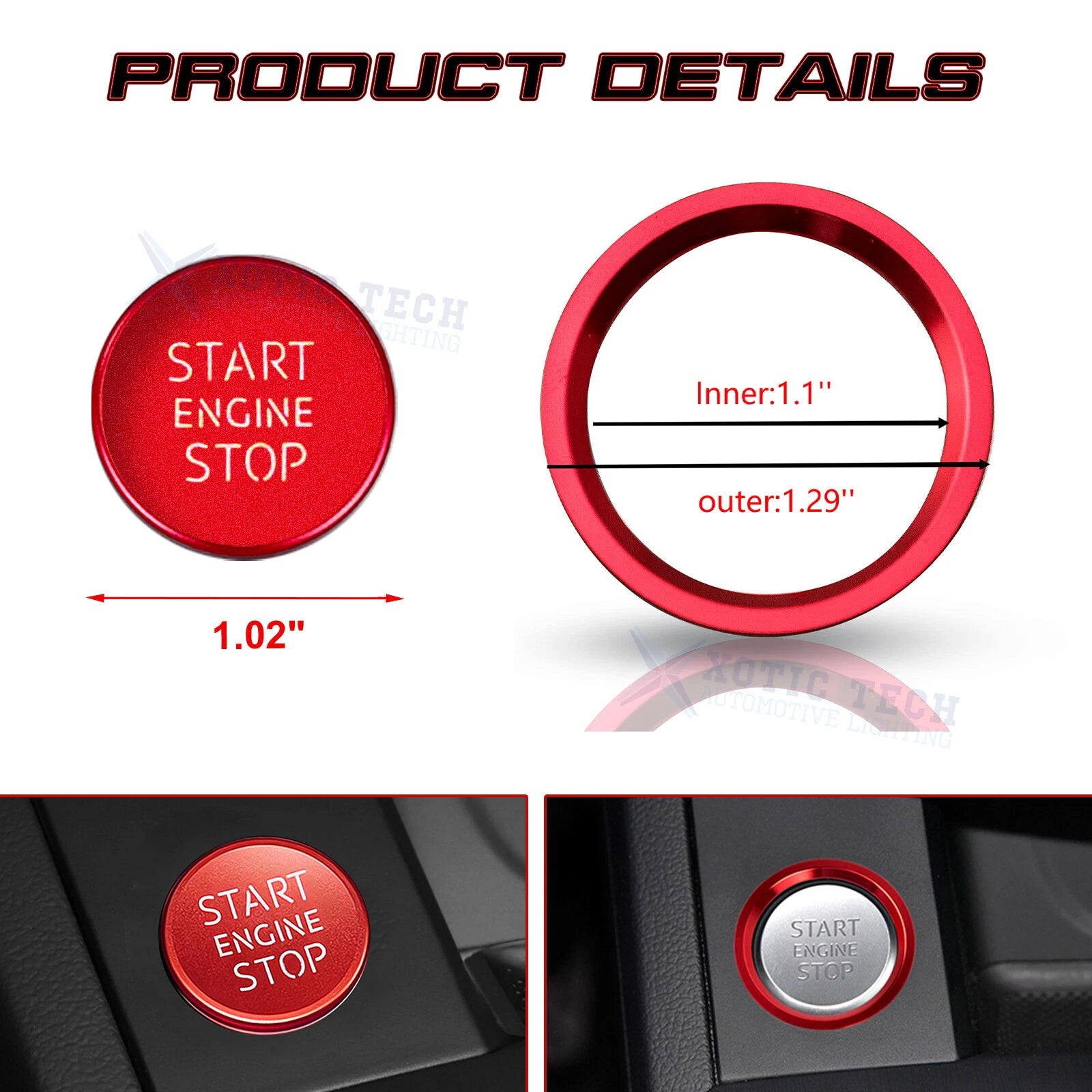 Push Button Cover Trim for Audi A4 A5 S4 (2009-Up)