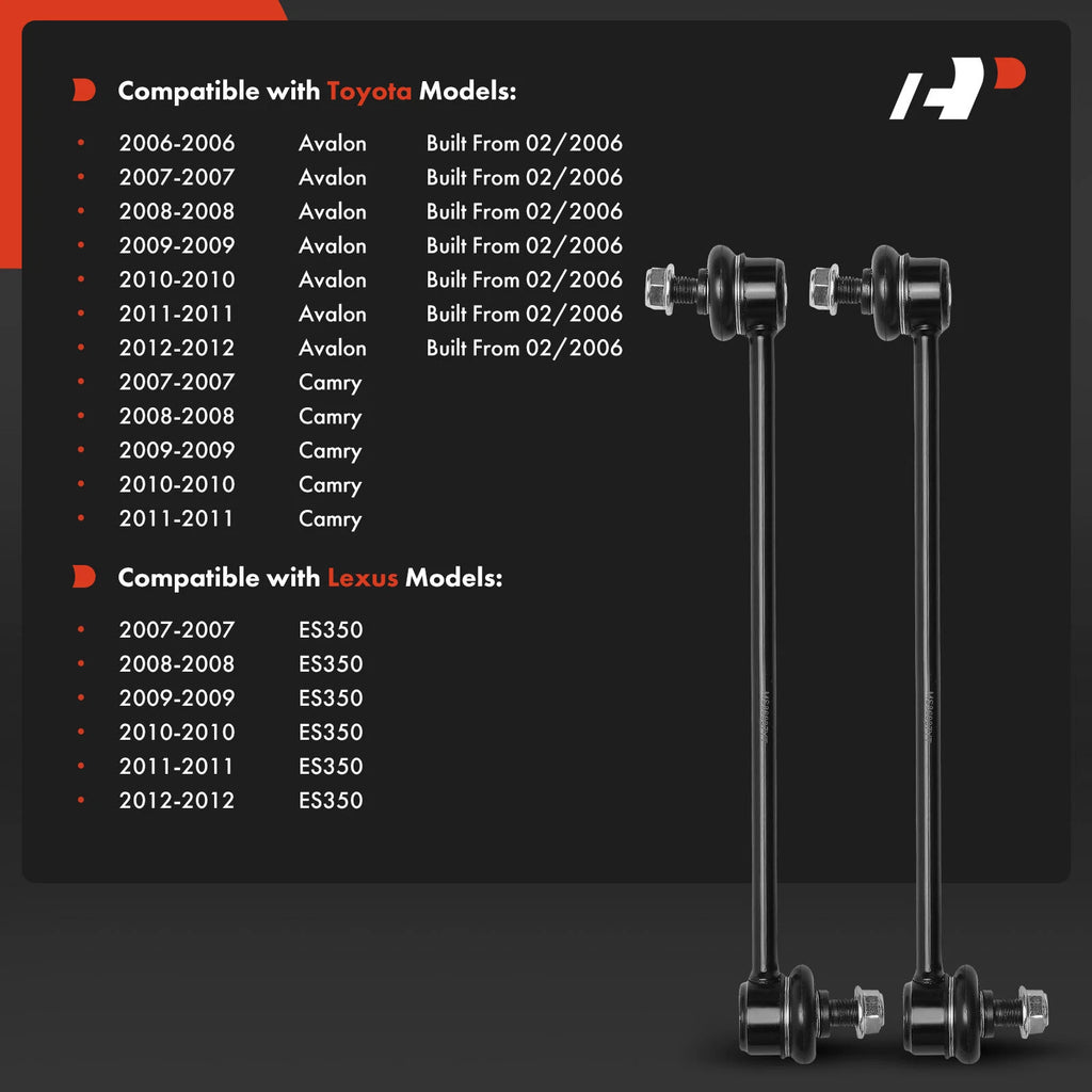 2PCS Rear Sway Bar Link for Toyota Camry Avalon Lexus ES350 (2007–2012)