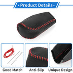 Gear Shift Knob Cover for Hyundai Tucson (2010–2013) Pebbled Black Red
