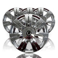 4 CHROME 18" Full Wheel Skins Hub Caps & Center Rim Covers for 2010-16 Cadillac