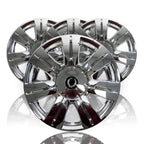 4 CHROME 18" Full Wheel Skins Hub Caps & Center Rim Covers for 2010-16 Cadillac
