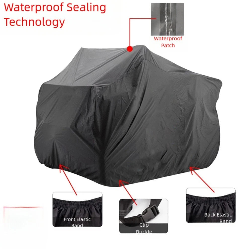 Weather Resistant ATV UTV Cover Waterproof Sun Protection (Fits Most Models)