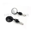 22mm Universal Motorcycle Handlebar Bar End Mirrors - Aluminum Round