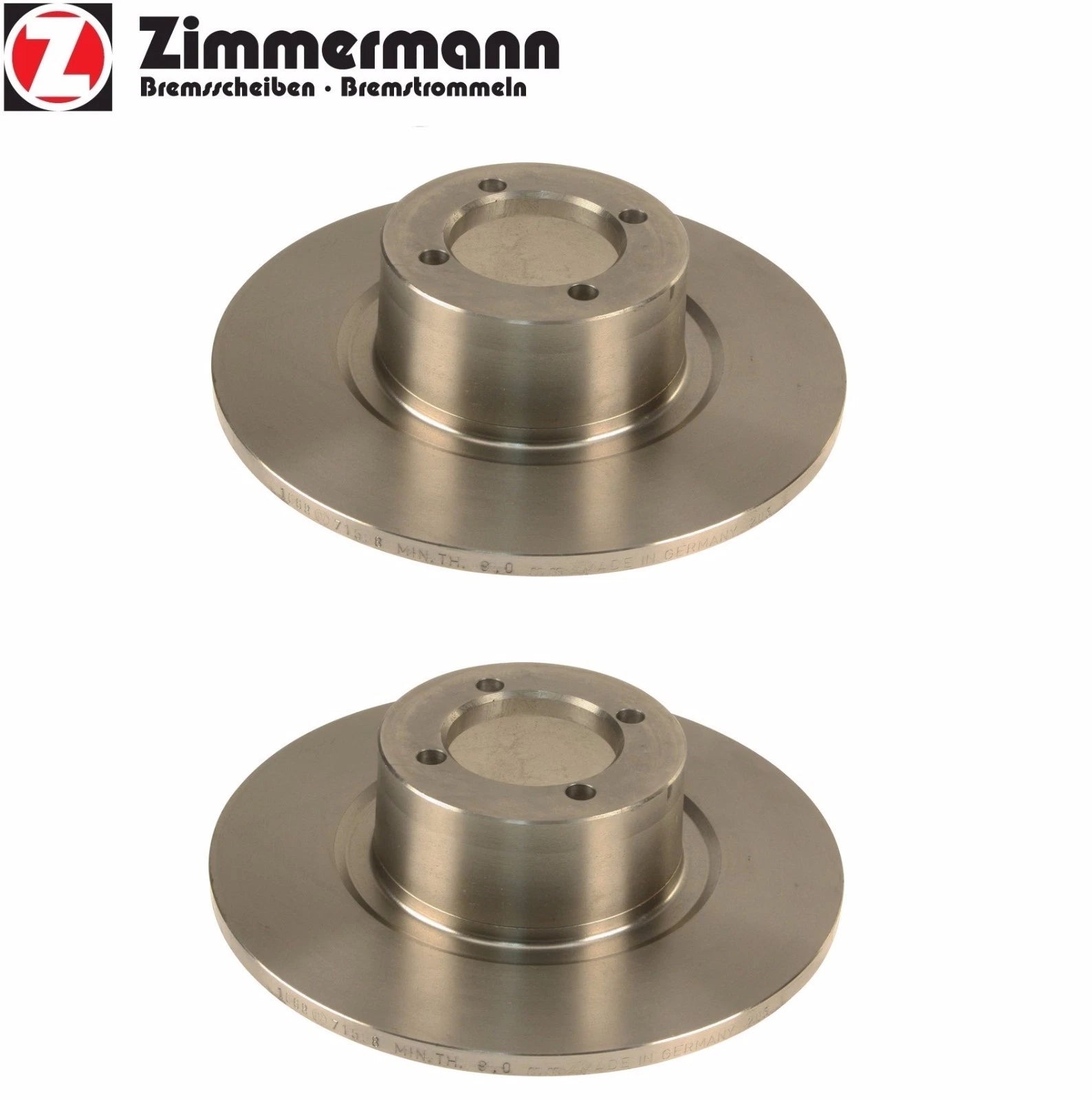 Set of 2 Front Brake Discs for BMW E10 1600 2002 (1966–1977) - 240mm X 10mm