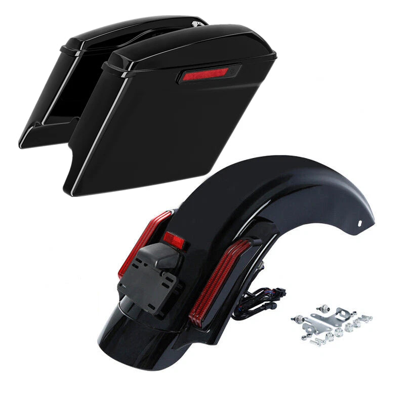 5" Stretched Hard Saddlebag Rear Fender for Harley Street Road Glide (2014–2023)