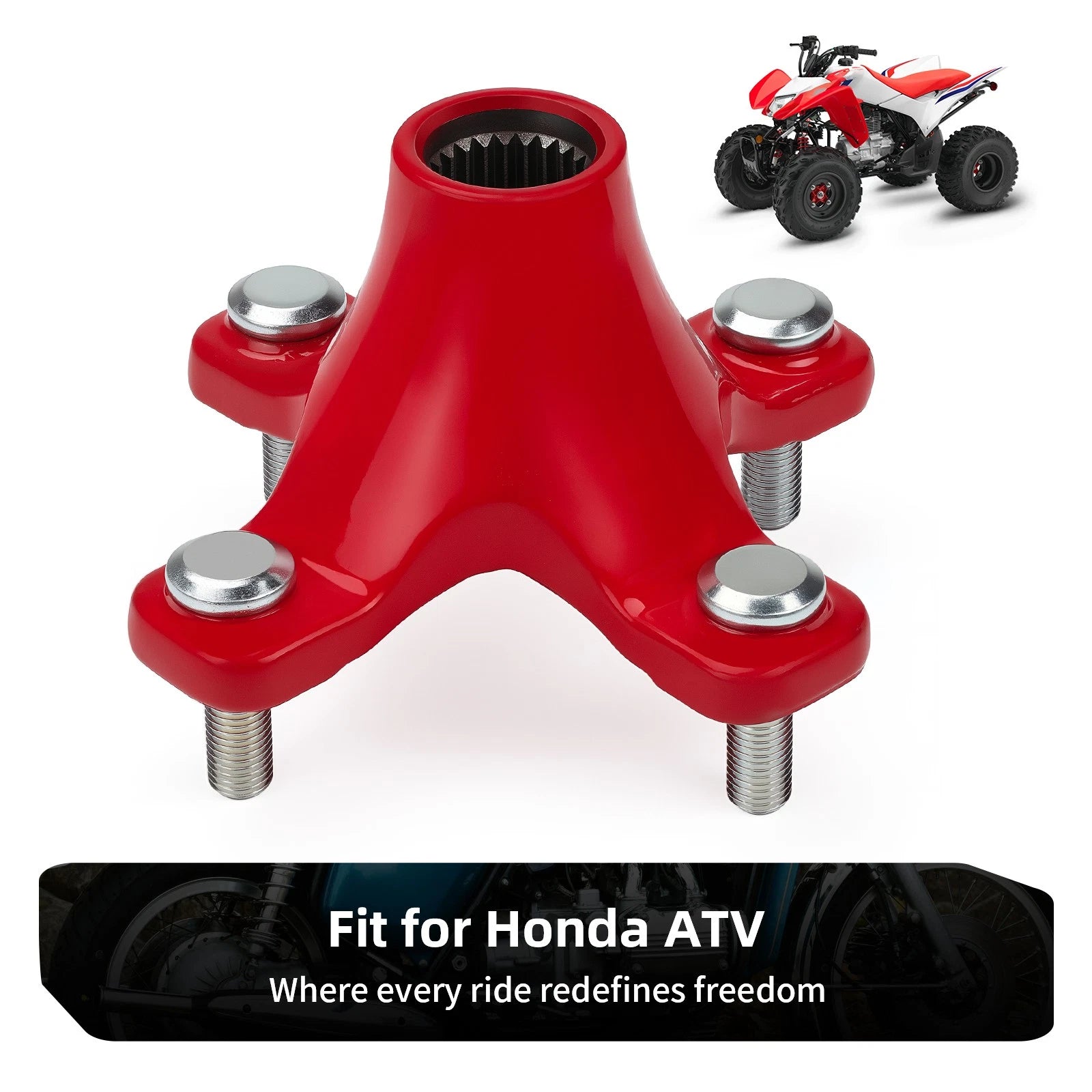 Rear Red Wheel Hub 42410-HN6-A20 for Honda TRX450R (2006–2009)