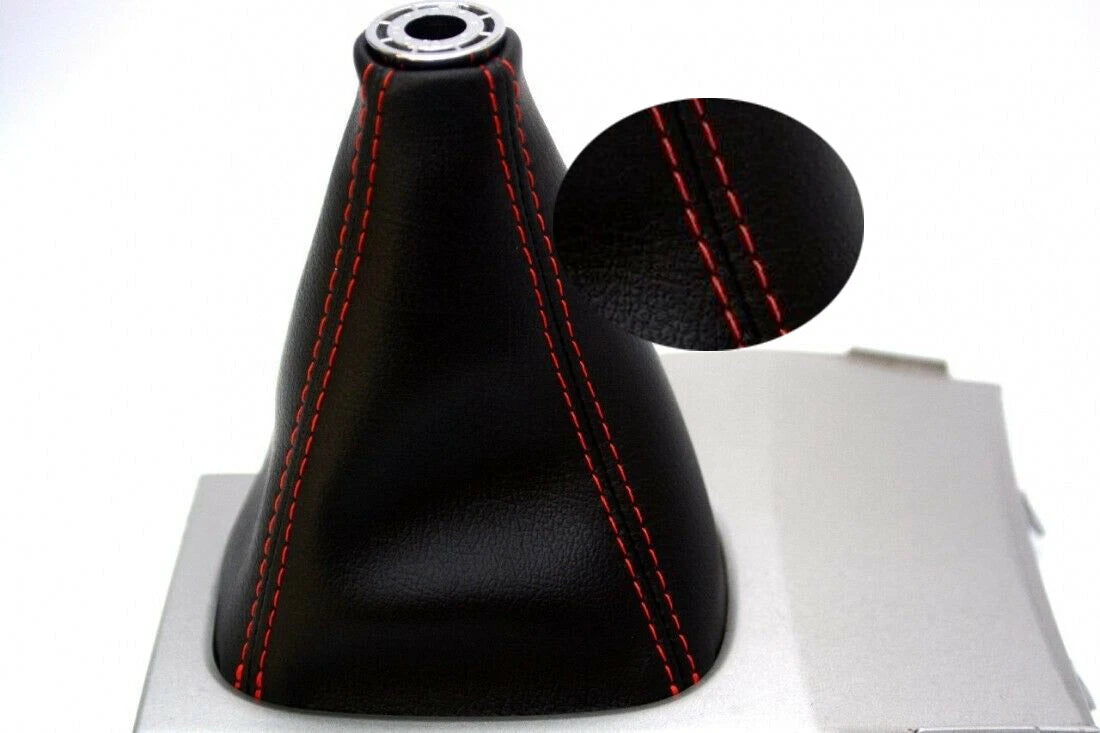 Manual Shift Boot for Toyota Camry (2007–2011) Red Stitch Leather Synthetic