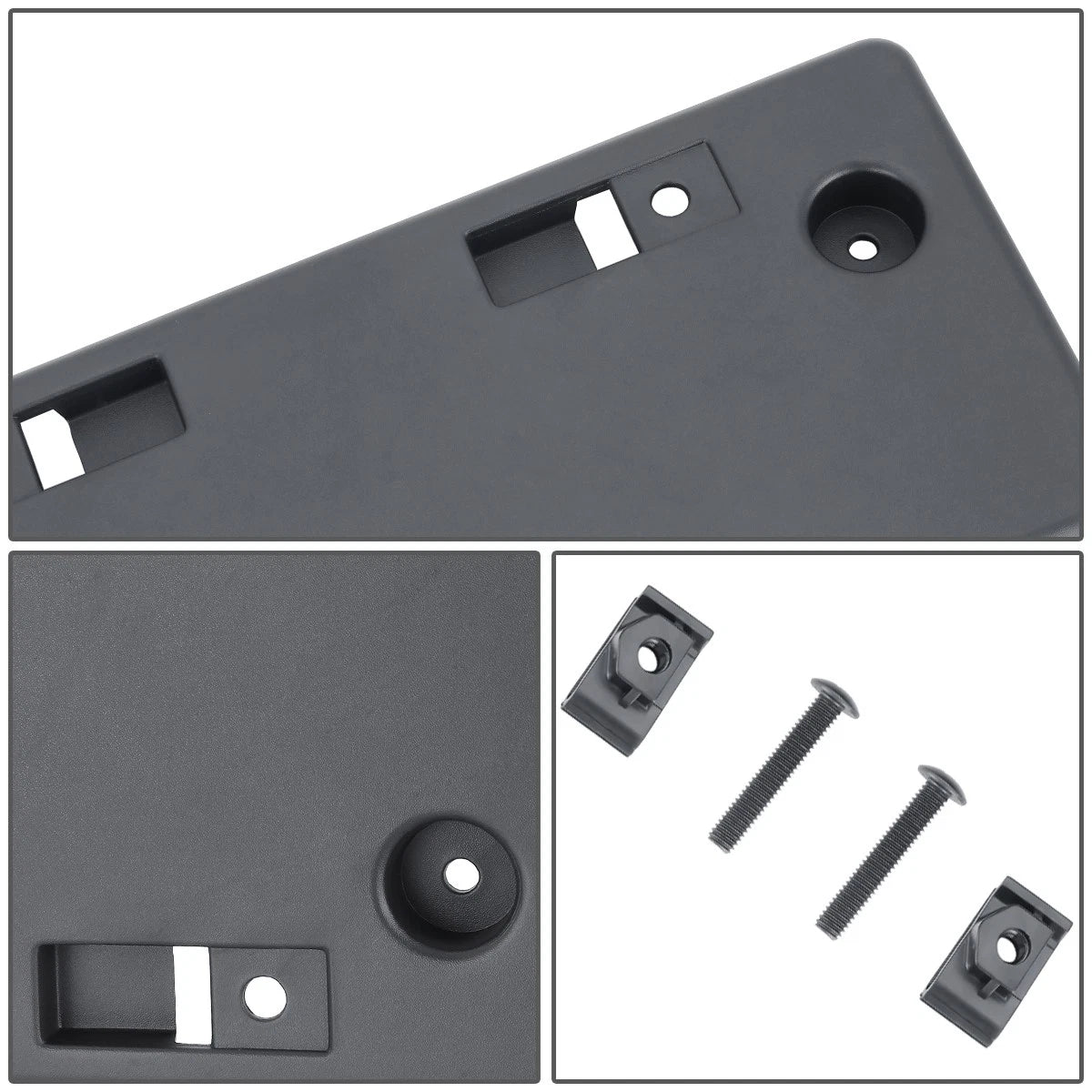 Front Bumper License Plate Frame Mounting Bracket for Nissan Versa Sedan (2012–2014)