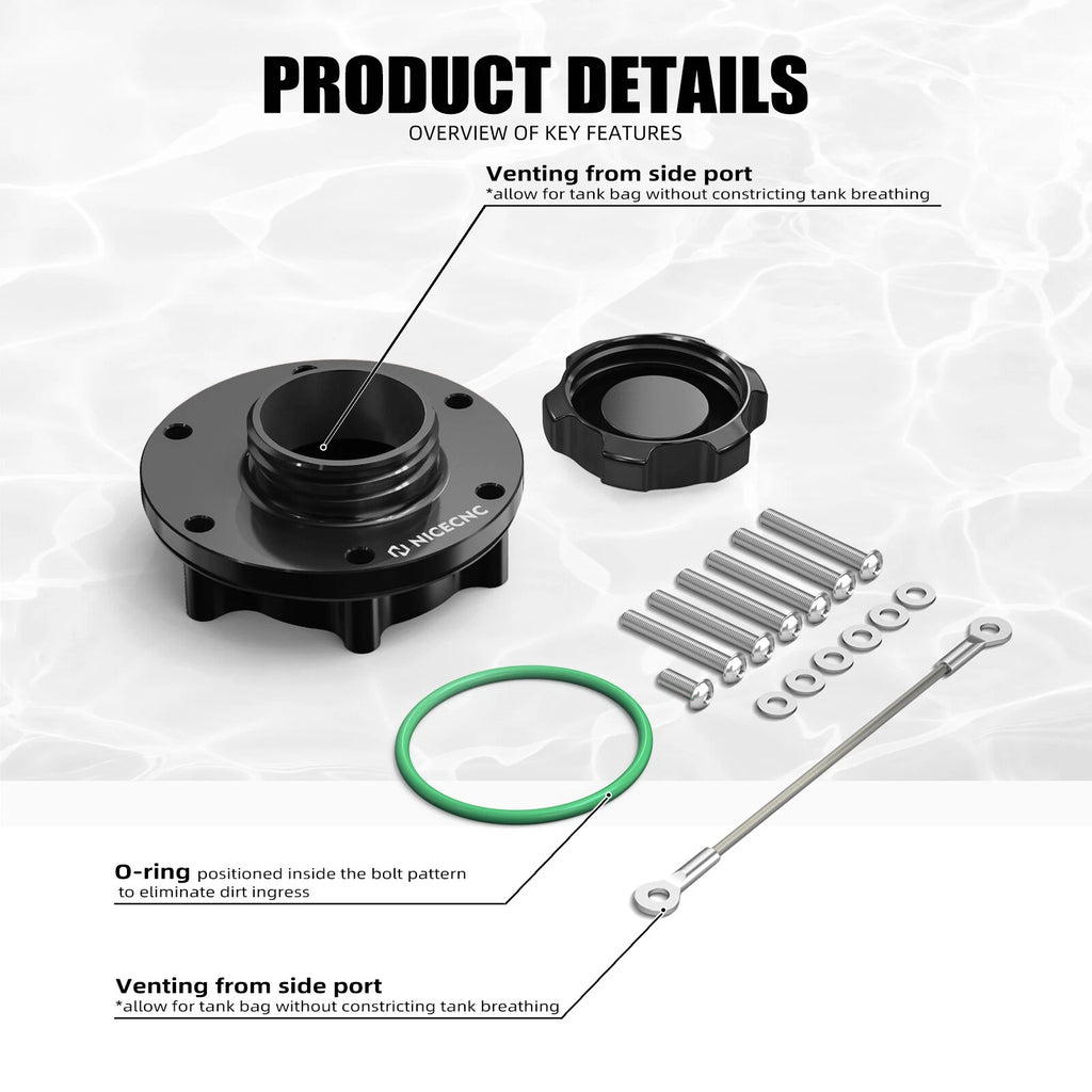 Fuel Filler Cap Oil Filler Cover Kit for KTM 890 Adventure R/S/Rally (2019–2023)