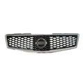 Replacement Black Chrome Plastic Grille w/Emblem Hole (See compatibility Chart)