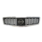 Replacement Black Chrome Plastic Grille w/Emblem Hole (See compatibility Chart)