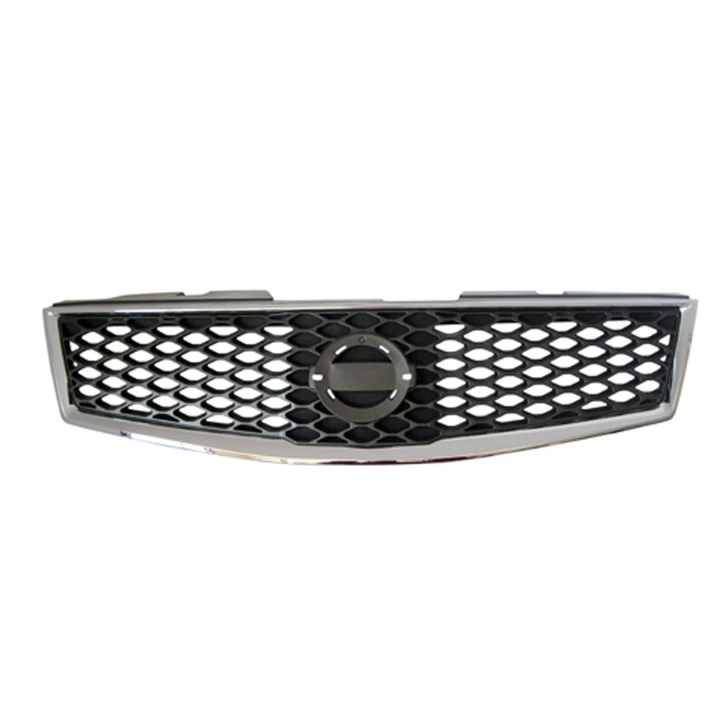 Replacement Black Chrome Plastic Grille w/Emblem Hole (See compatibility Chart)