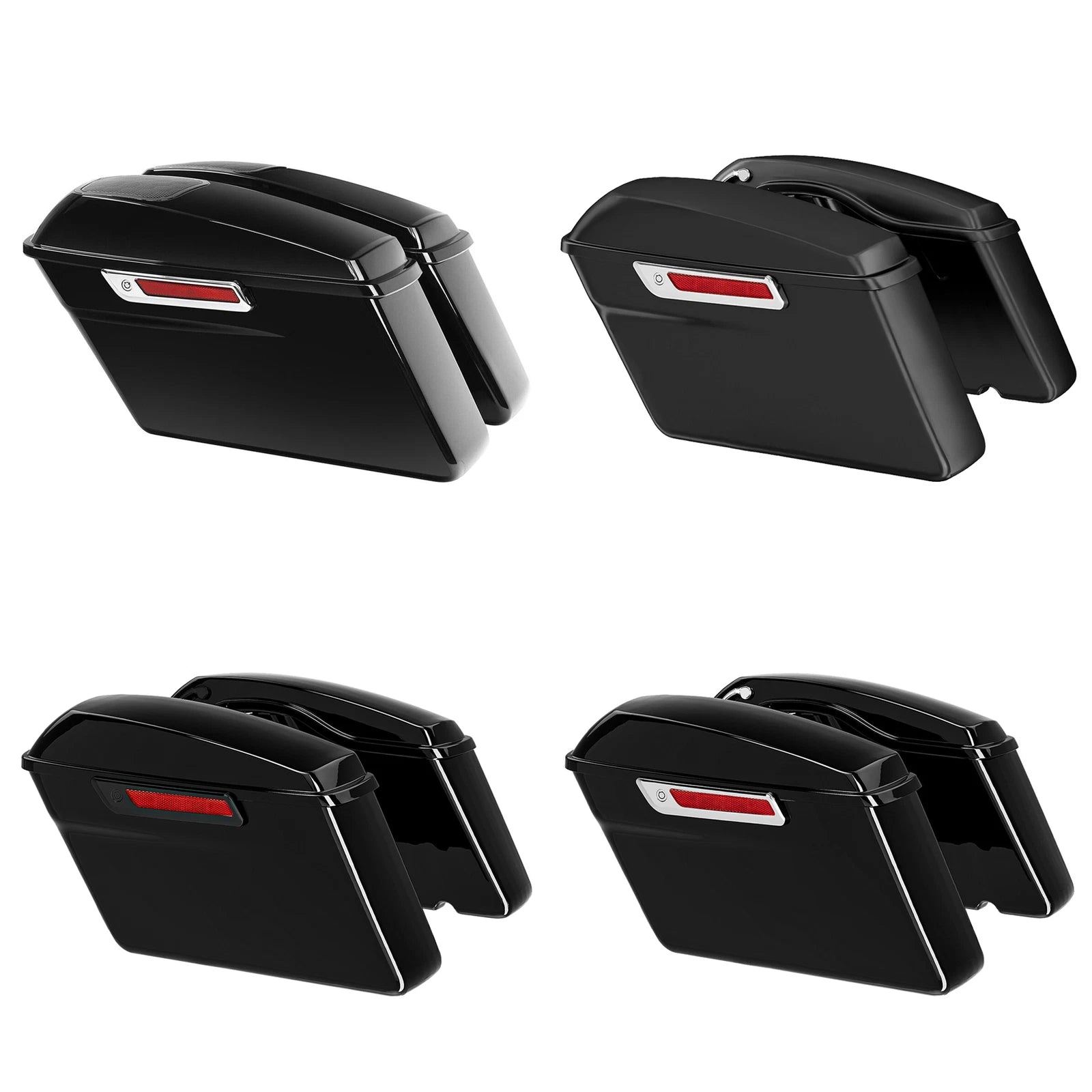 Hard Saddlebags for Harley Touring Electra Street Road Glide King (2014–2024)